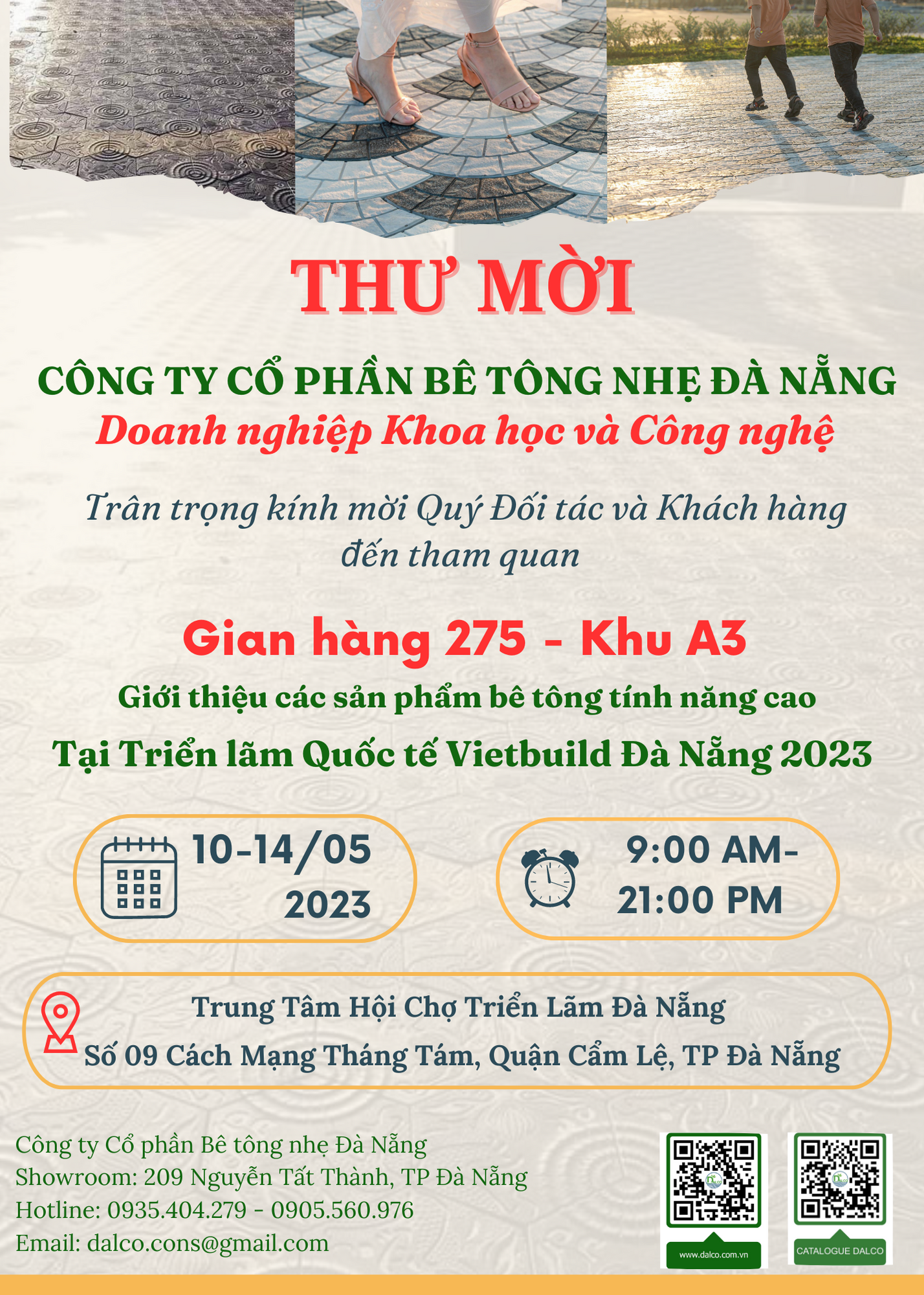 THƯ MỜI THAM QUAN TRIỂN LÃM QUỐC TẾ VIETBUILD ĐÀ NẴNG 2023